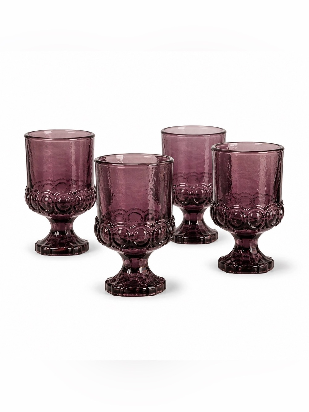 Set of 4 Franciscan Madeira Plum
Amethyst Water Goblets MCM